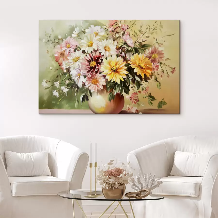 Wandbilder Blumenstrauß mit schönen Blumen s43908