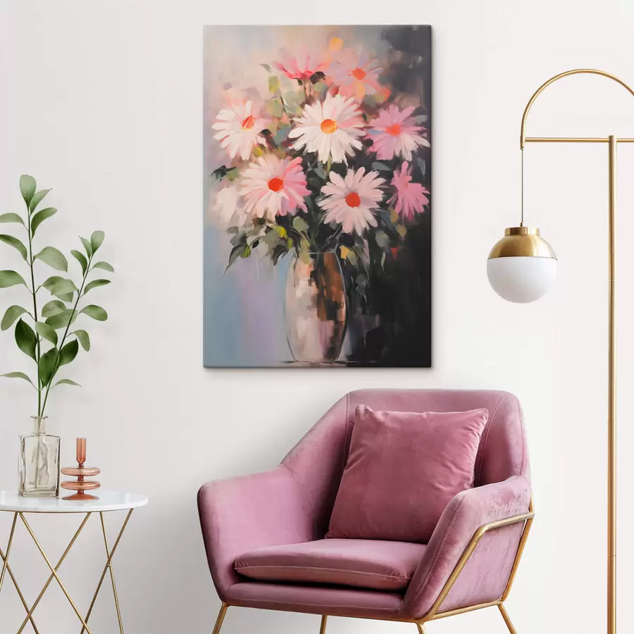 Wandbilder Ein Blumenstrauß in einer Vase s42997