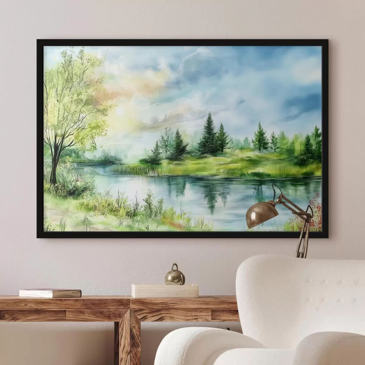 Poster Schöner Blick auf den See f43923