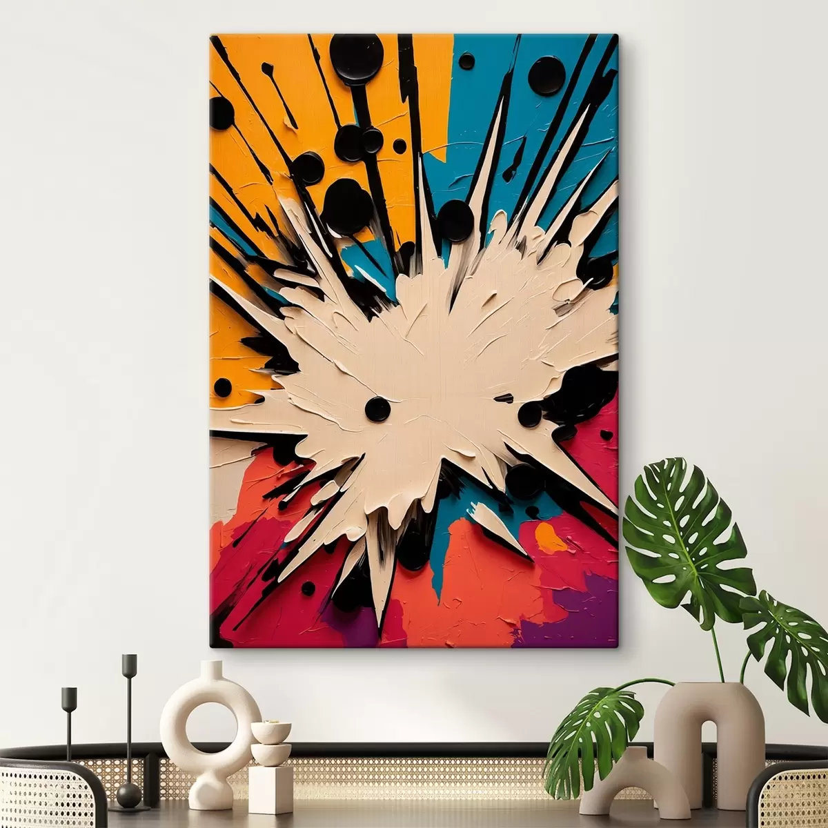 Wandbilder Explosion im Stil eines Ölgemäldes s43445