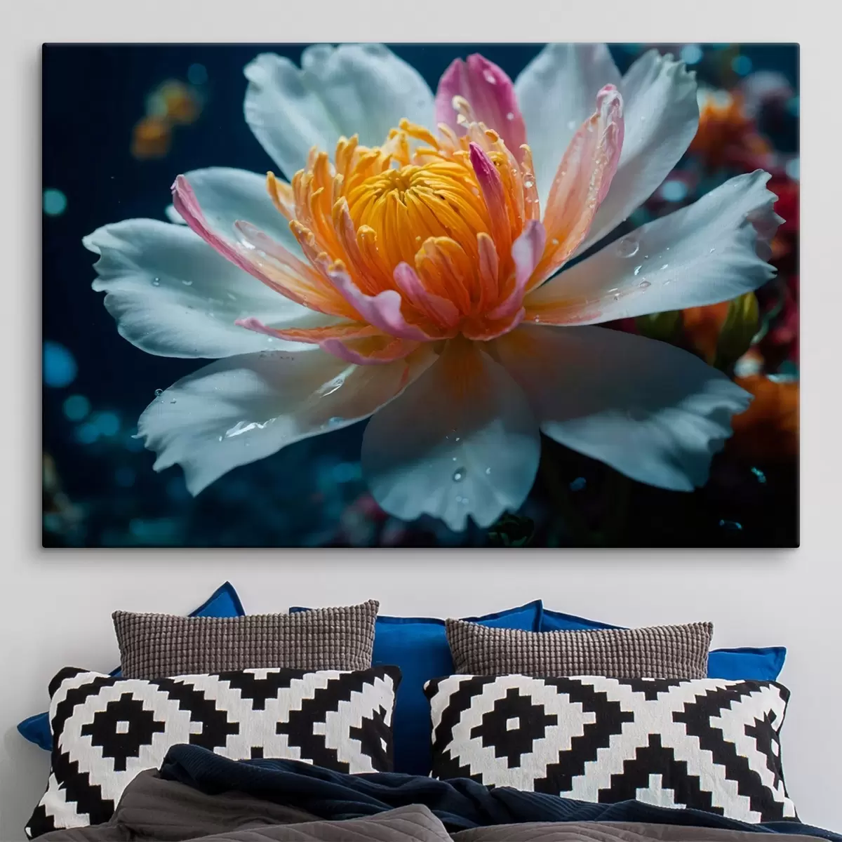 Wandbilder Hyperrealistische Blume s43871