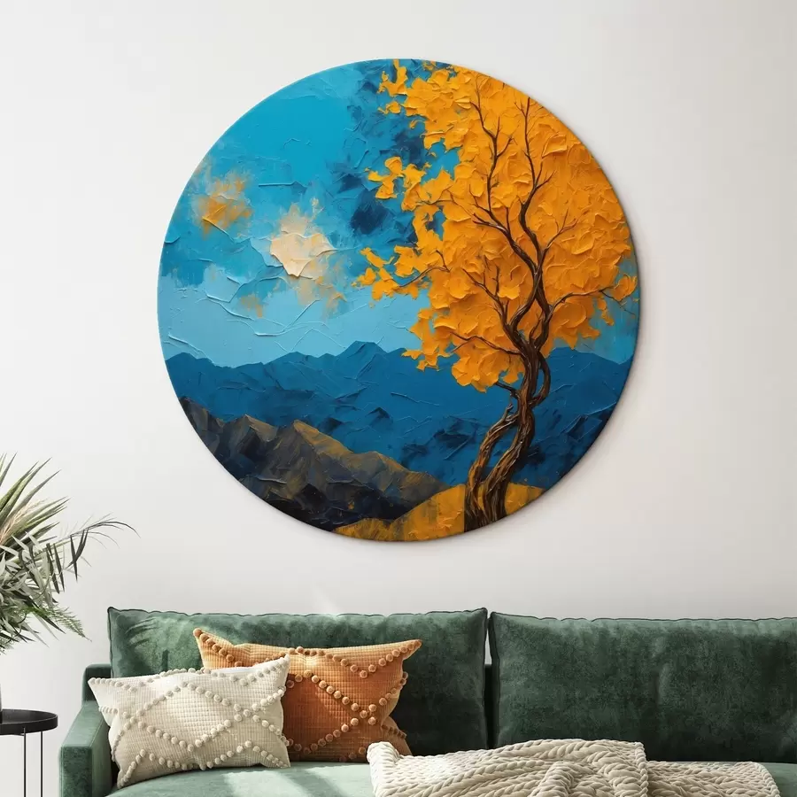 Wandbilder Baum auf dem Berg r43461