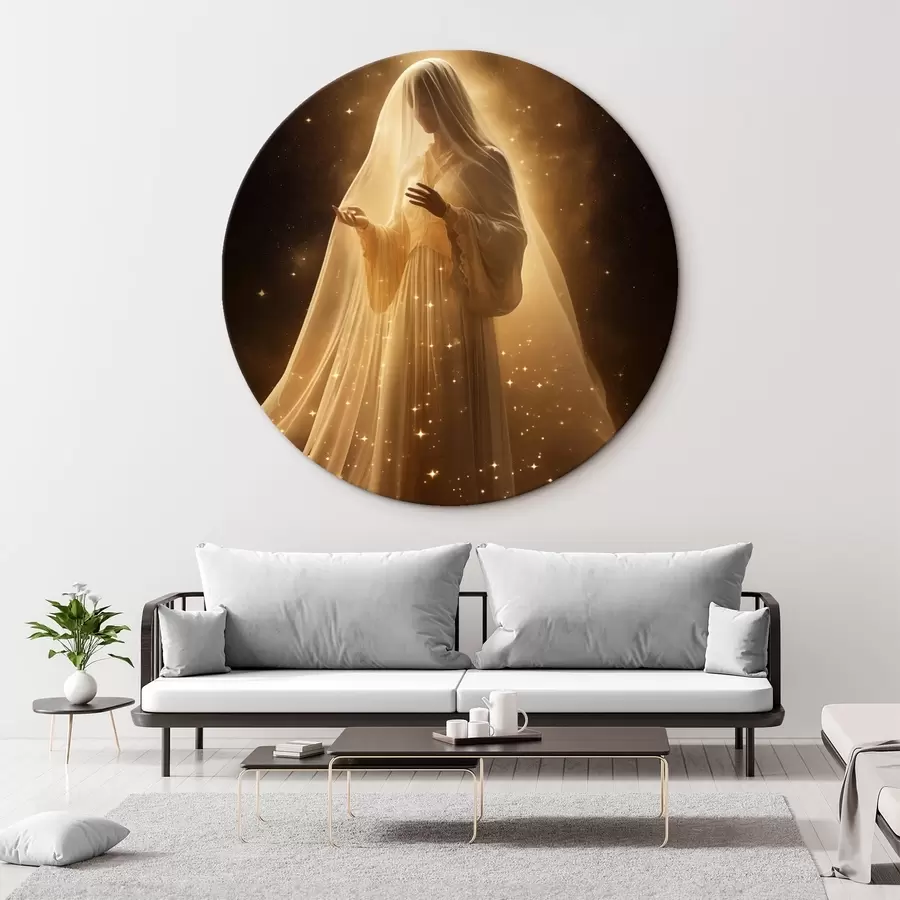 Wandbilder Mädchen im Kleid auf dunklem Hintergrund r43470