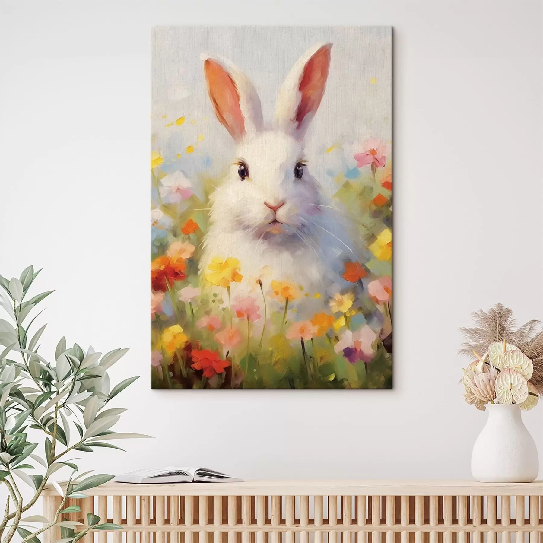 Wandbilder Weißes Kaninchen s43239