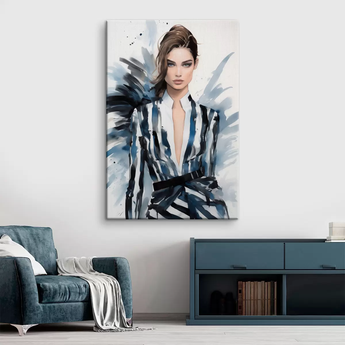 Wandbilder Stylische Mädchen-Modenschau s43491