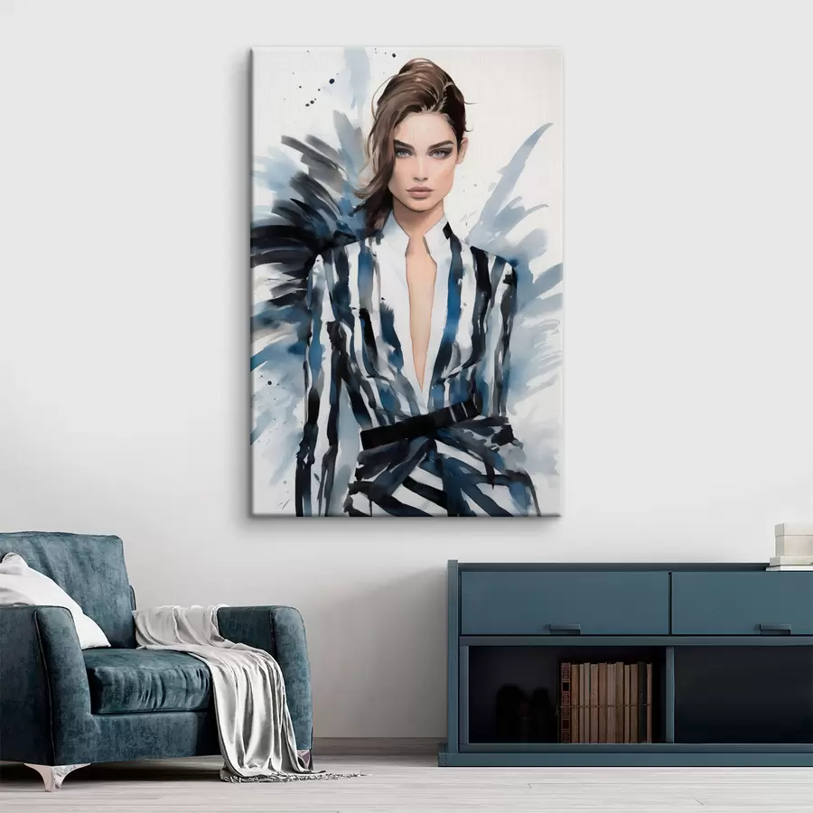 Wandbilder Stylische Mädchen-Modenschau s43491