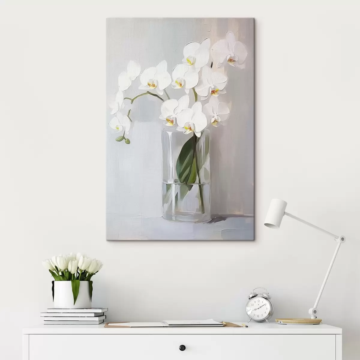 Wandbilder Weiße Orchidee s43252