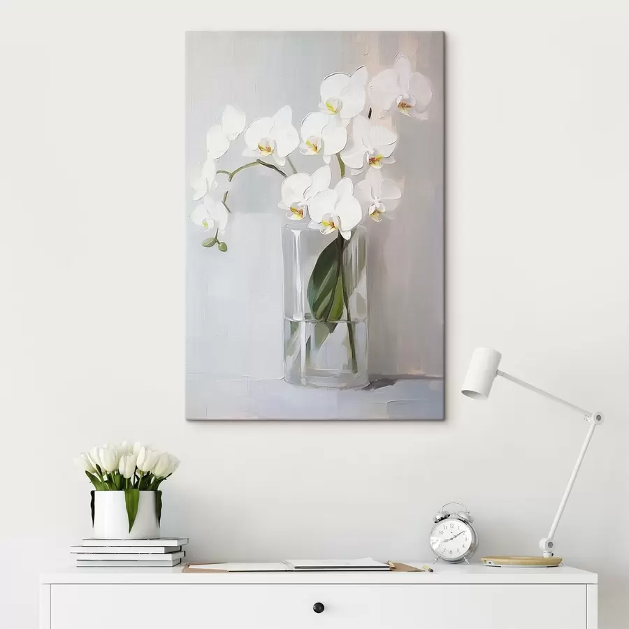 Wandbilder Weiße Orchidee s43252