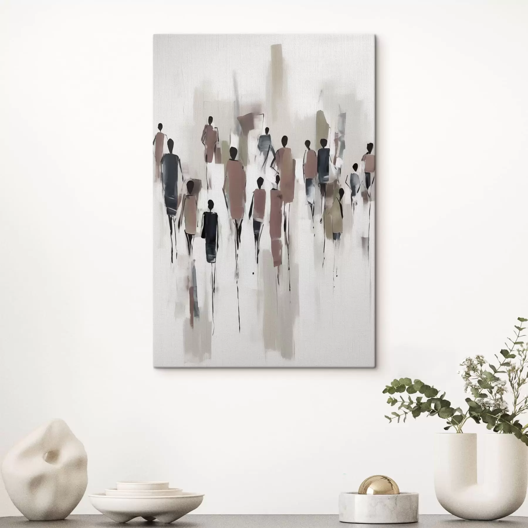 Fototapete Abstraktion Menschenmenge s43485