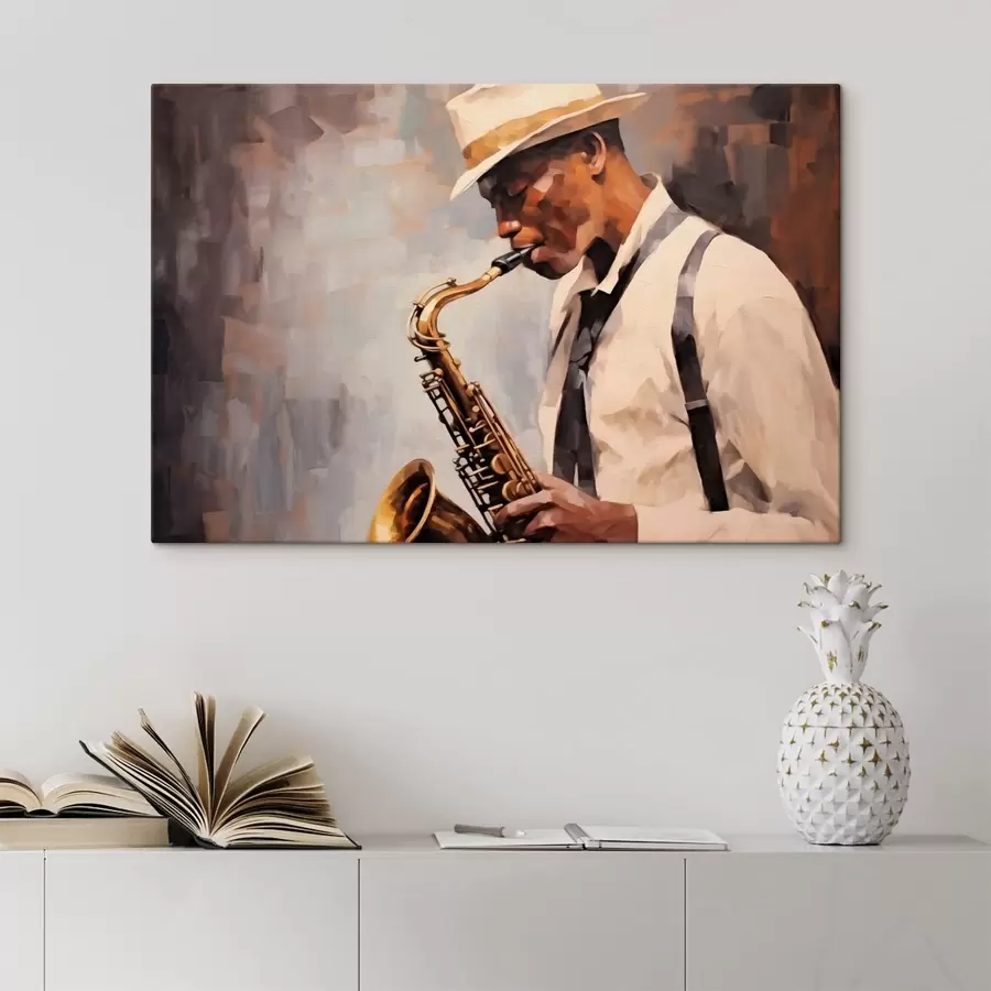 Wandbilder Saxophonist s43926