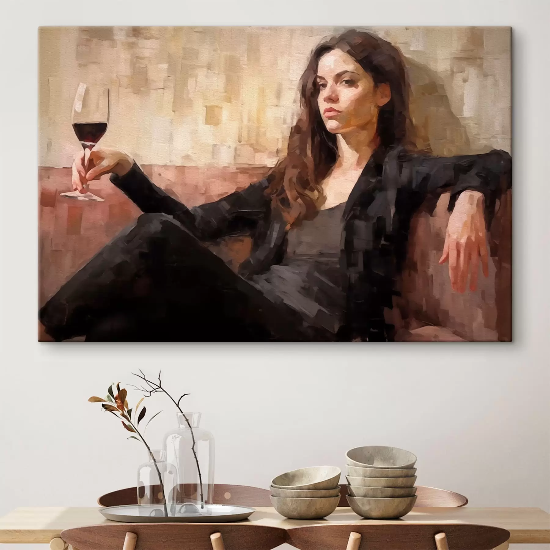 Wandbilder Mysteriöses Mädchen s43932