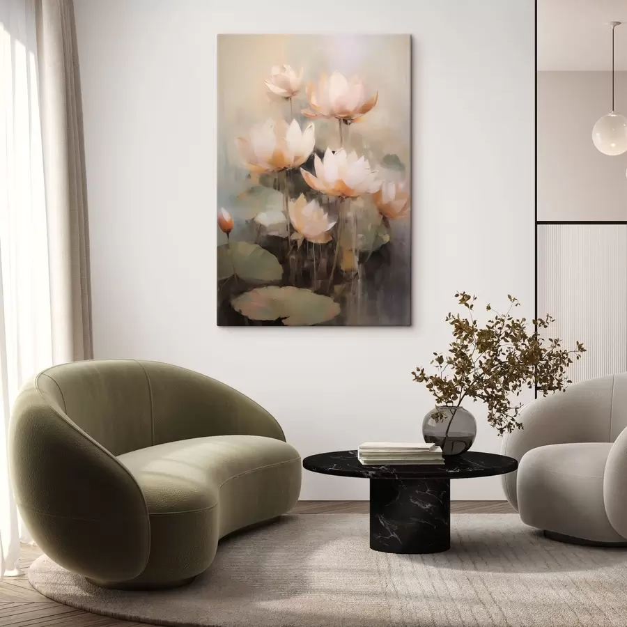 Wandbilder Seerosen Blumen s43482