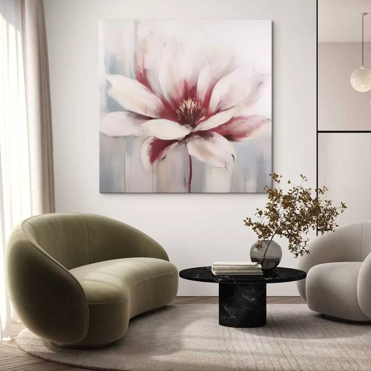 Wandbilder Pinke Blume s43486