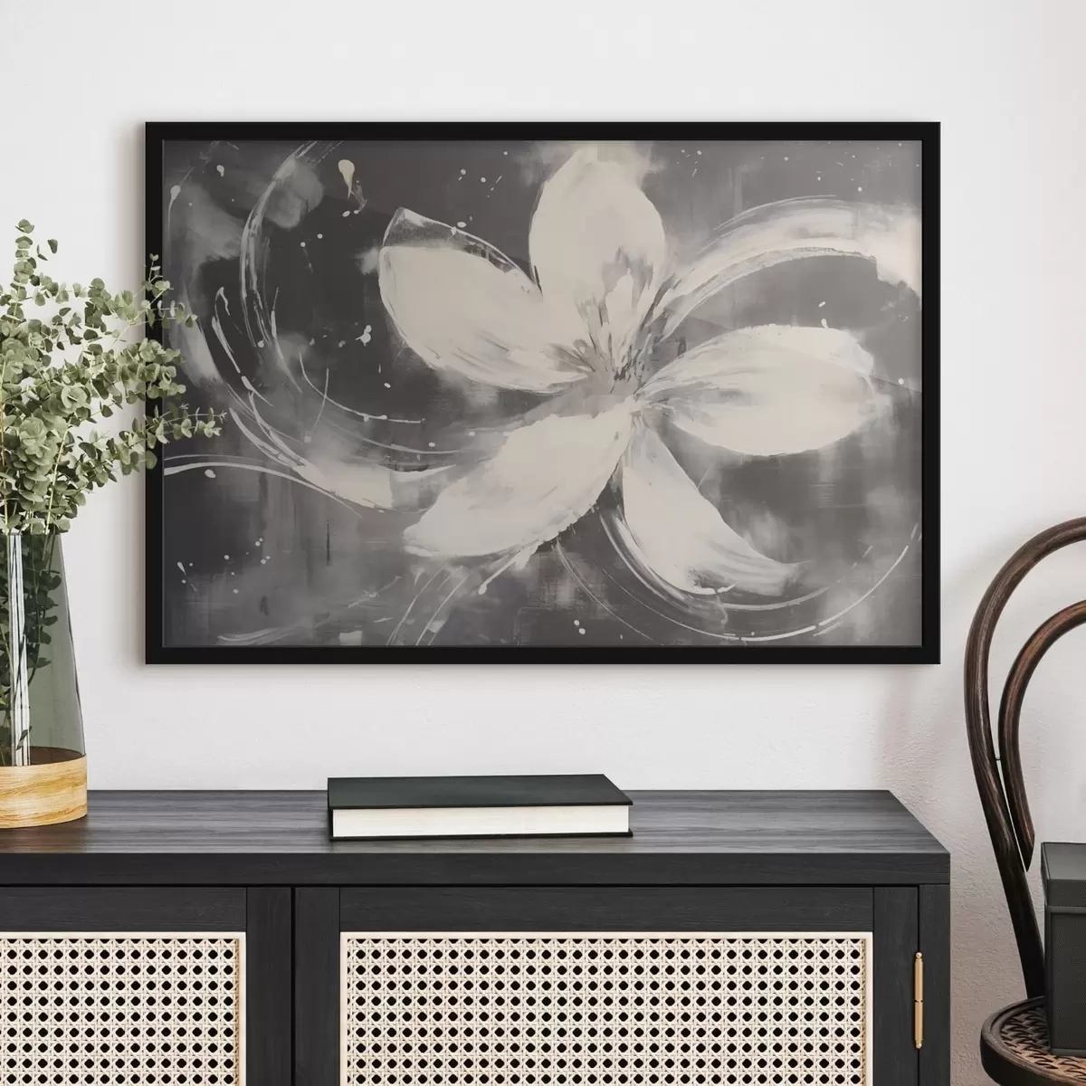 Poster Große abstrakte Blume f43222