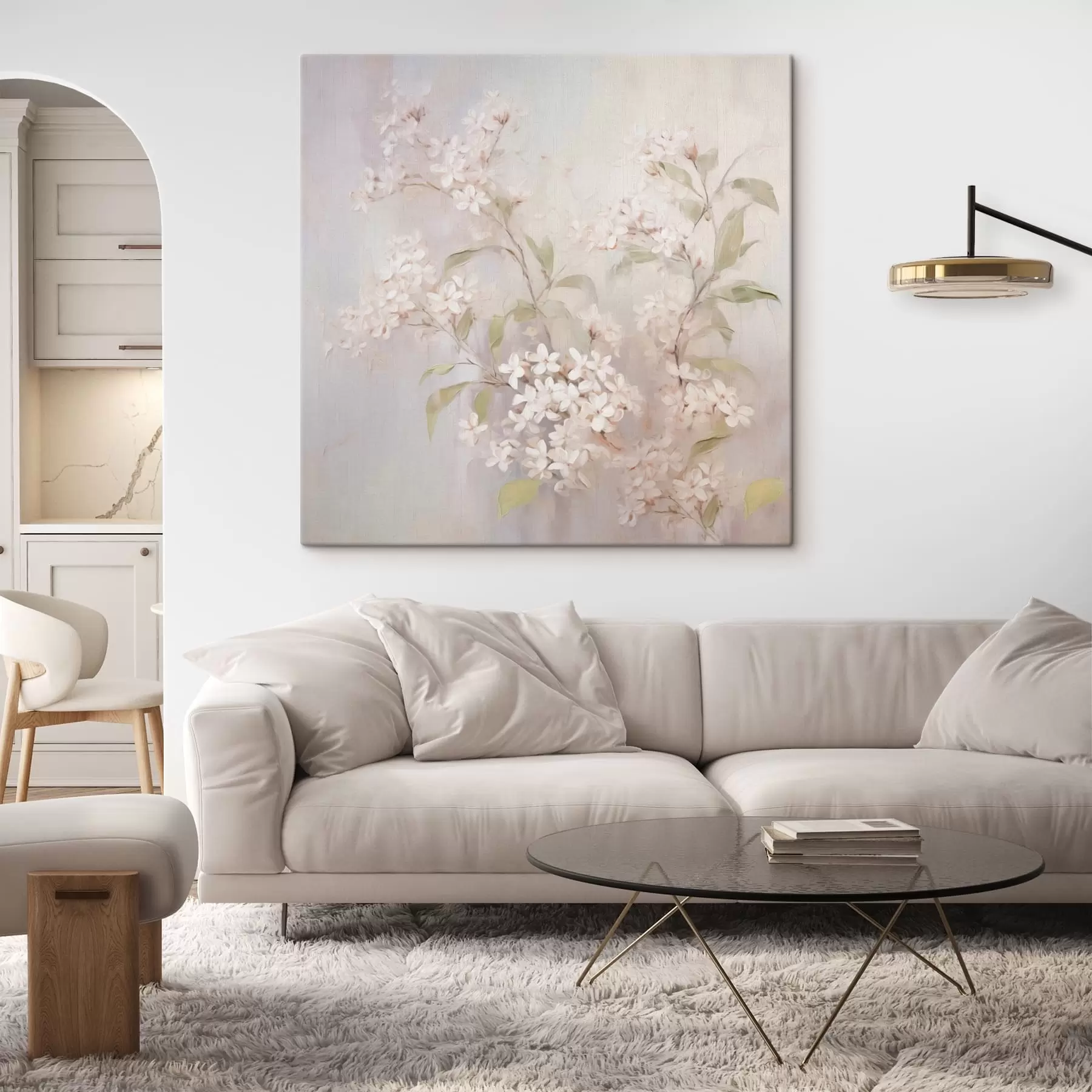 Fototapete Zweig mit Blumen Natur s43493