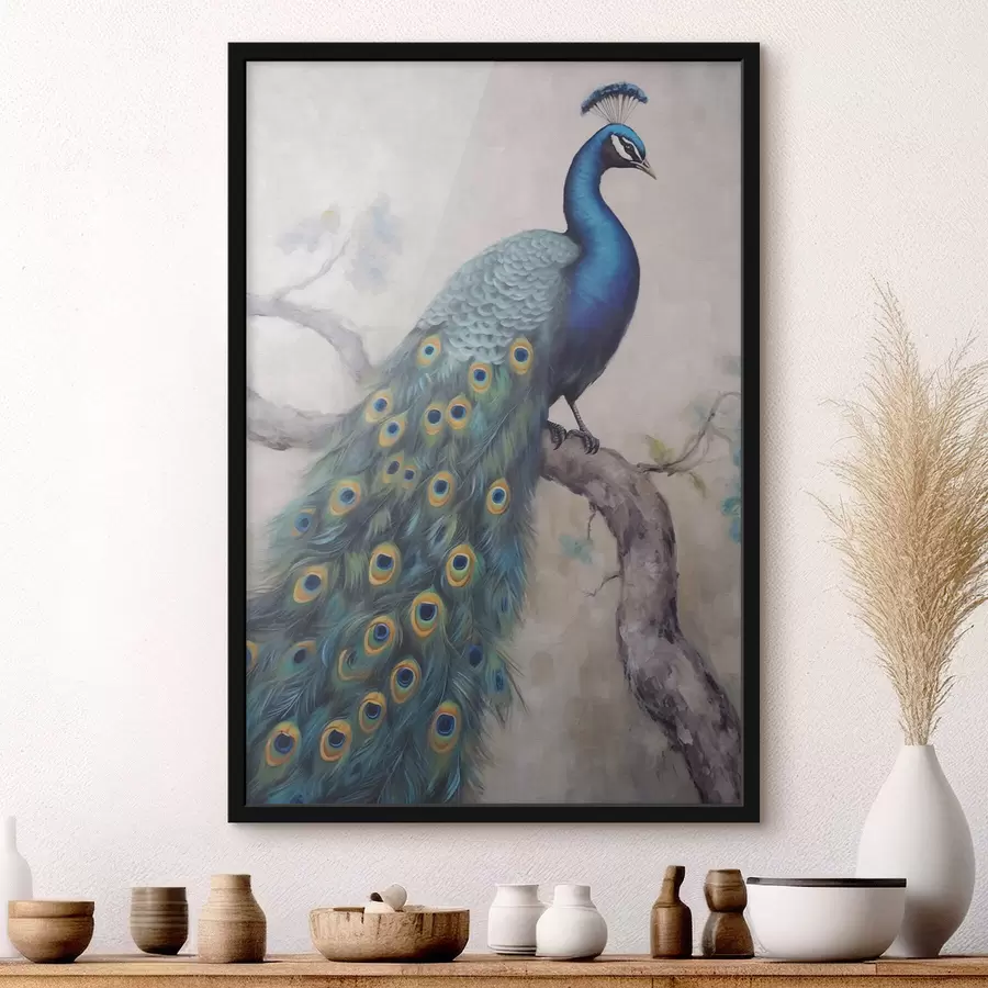 Fototapete Schöner Pfau f43236