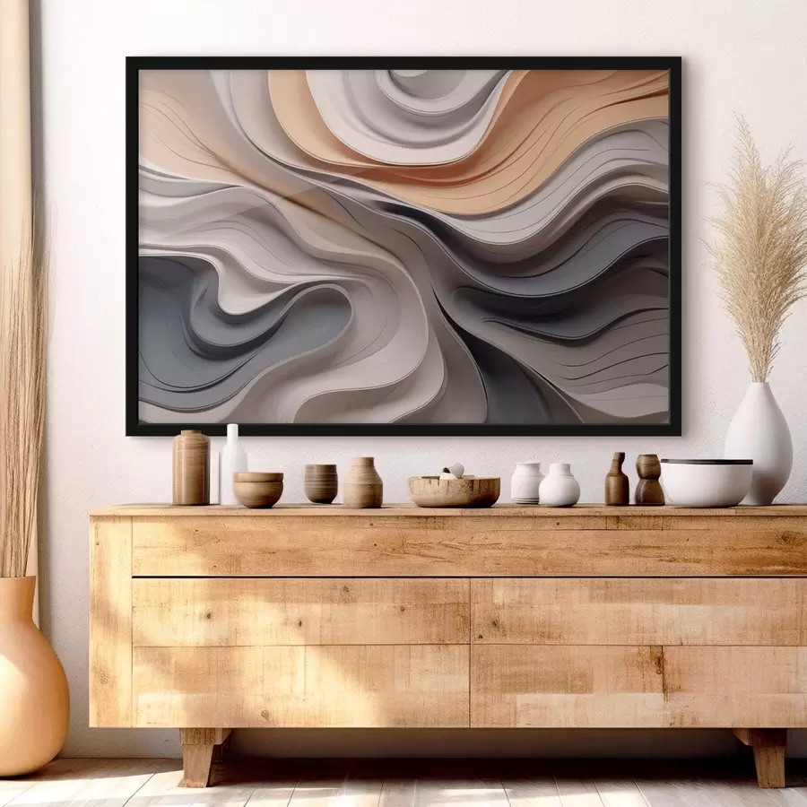 Fototapete Stilvolle Wellenabstraktion f43234