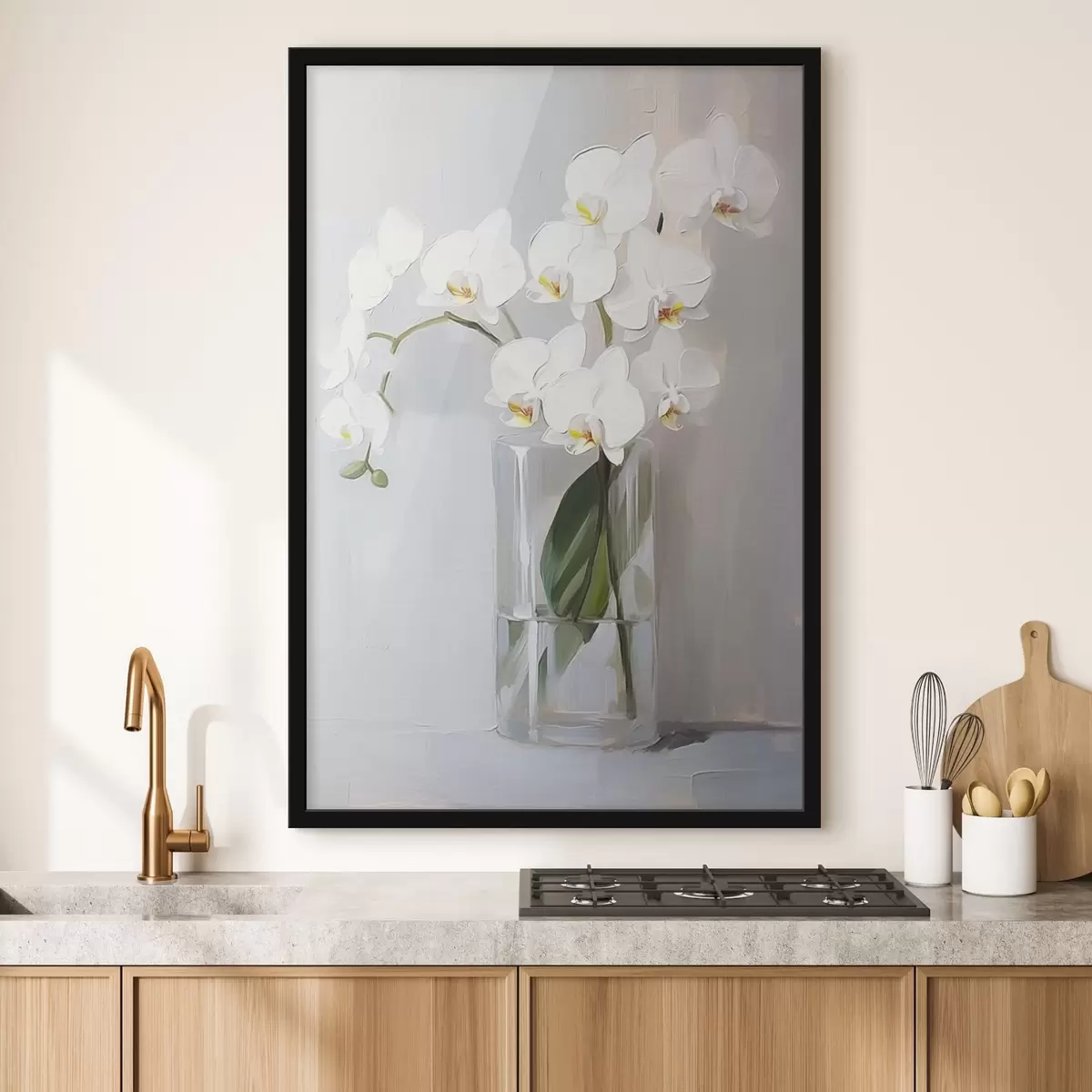Poster Weiße Orchidee f43252