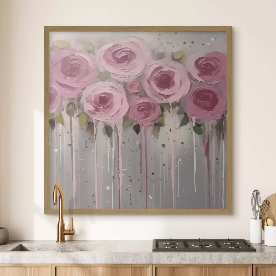 Fototapete Rosen Abstraktion Blumen f43930