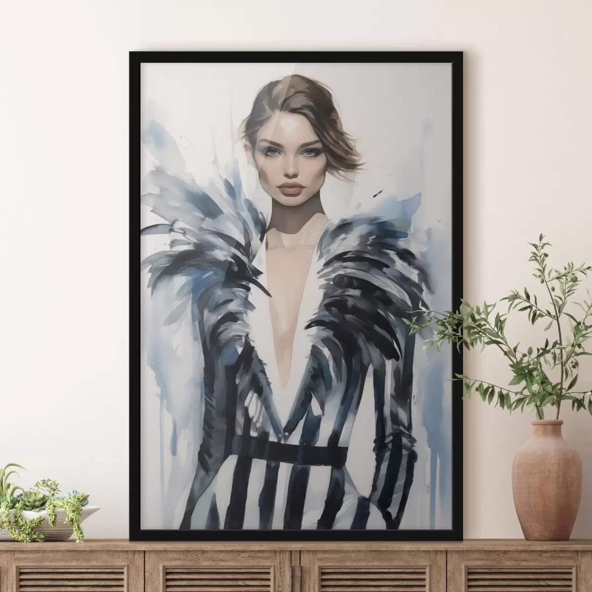 Poster Stilvolle Mädchenmode f43492