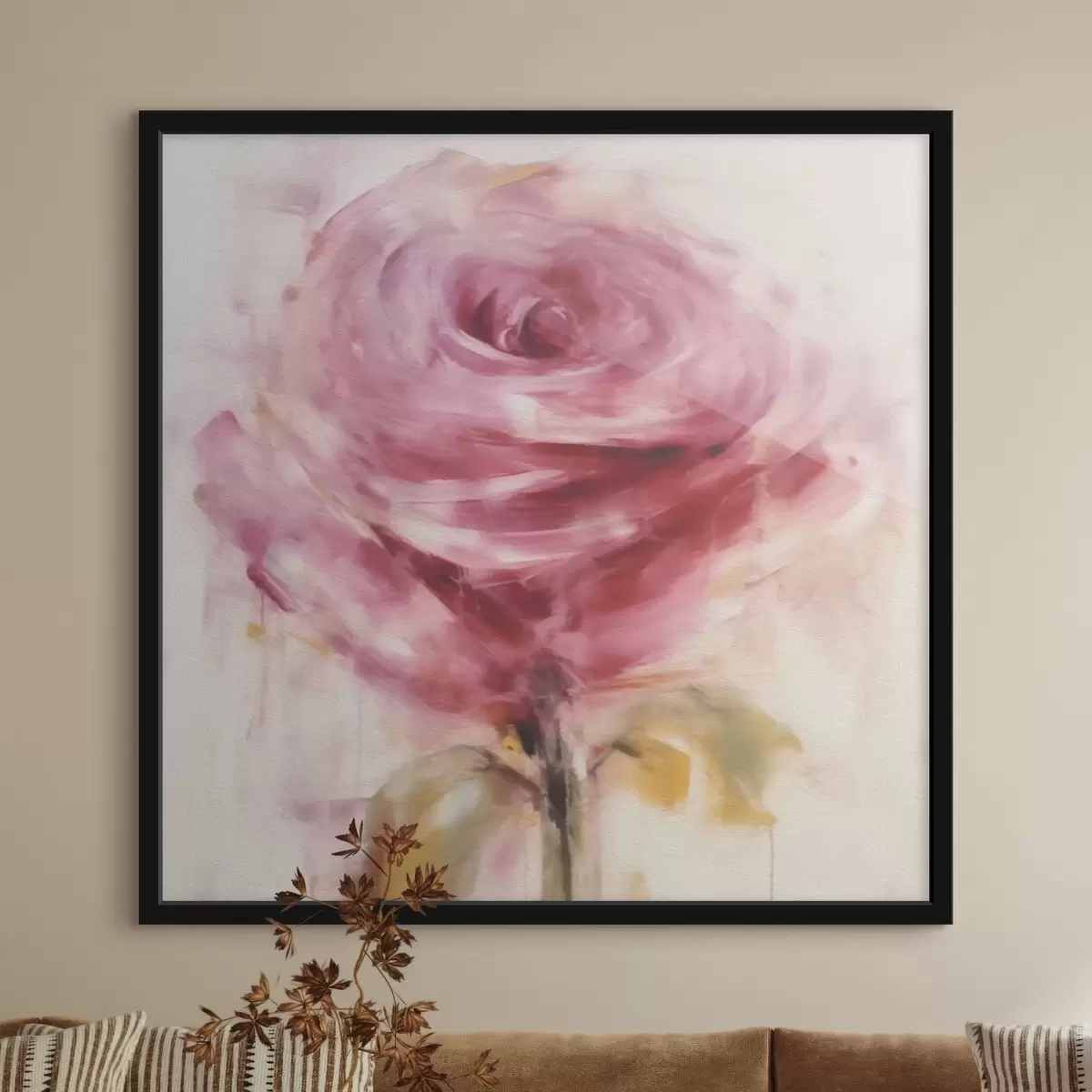 Poster Rosa Blütenrose f43488