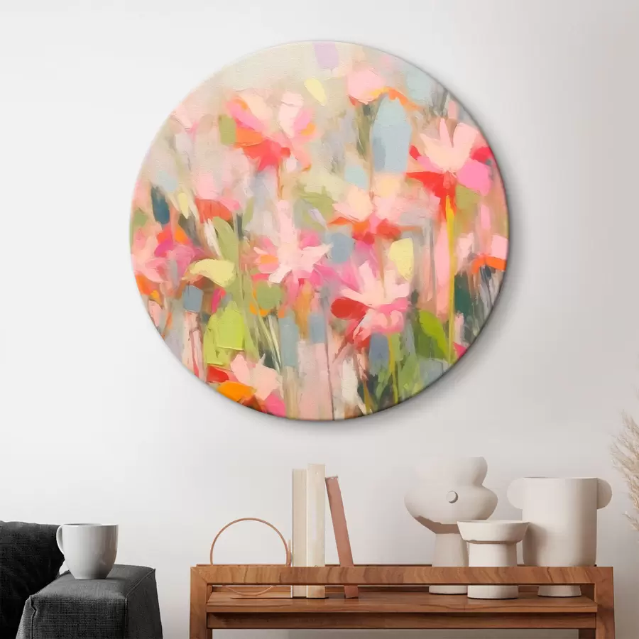 Wandbilder Rosa Blumen Abstraktion r43243