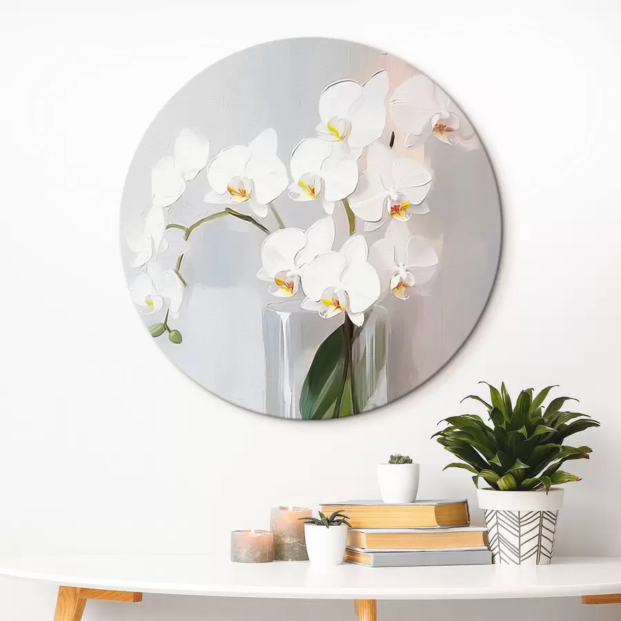 Wandbilder Weiße Orchidee r43252