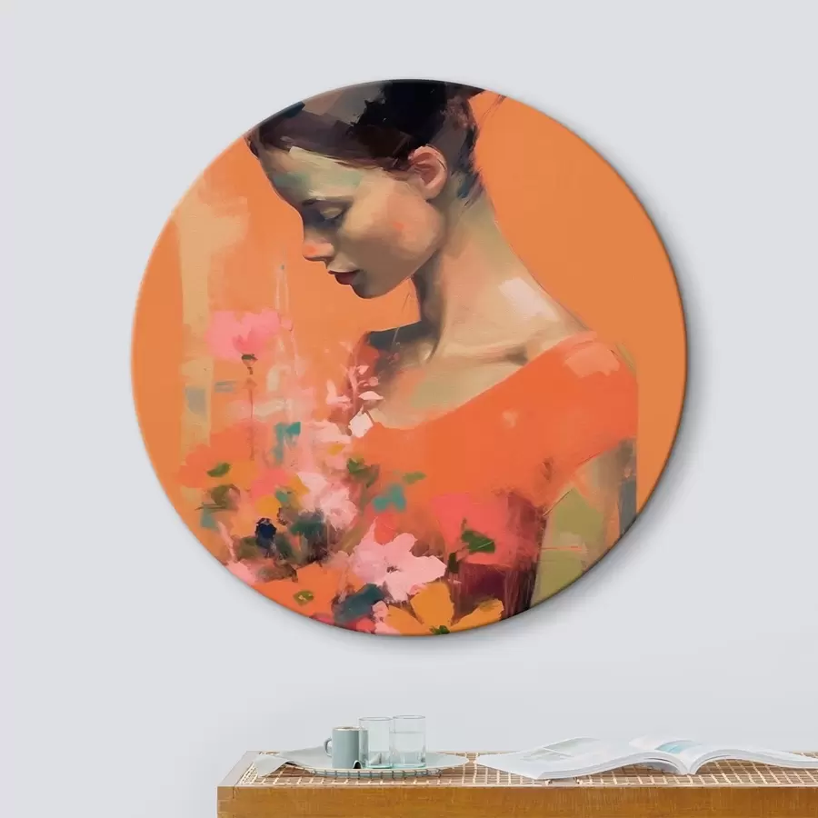 Wandbilder Mädchen und Blumen r43933