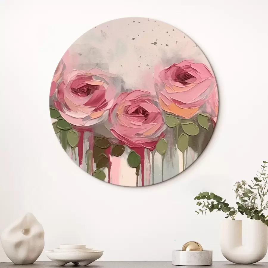 Wandbilder Rosa Blumen Abstraktion r43934