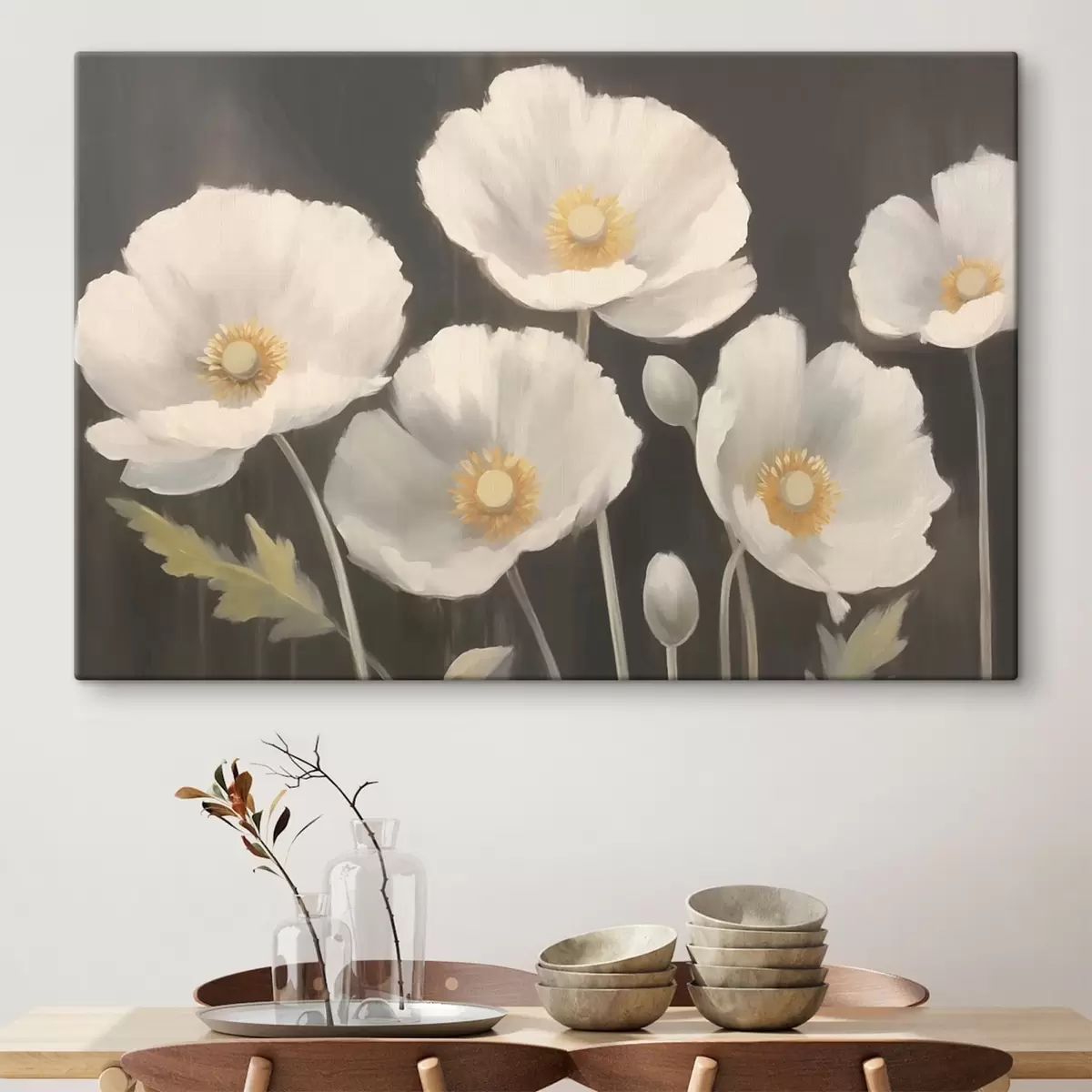 Wandbilder Weiße Blumen s43223