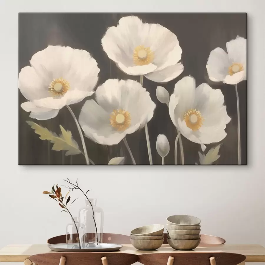 Wandbilder Weiße Blumen s43223