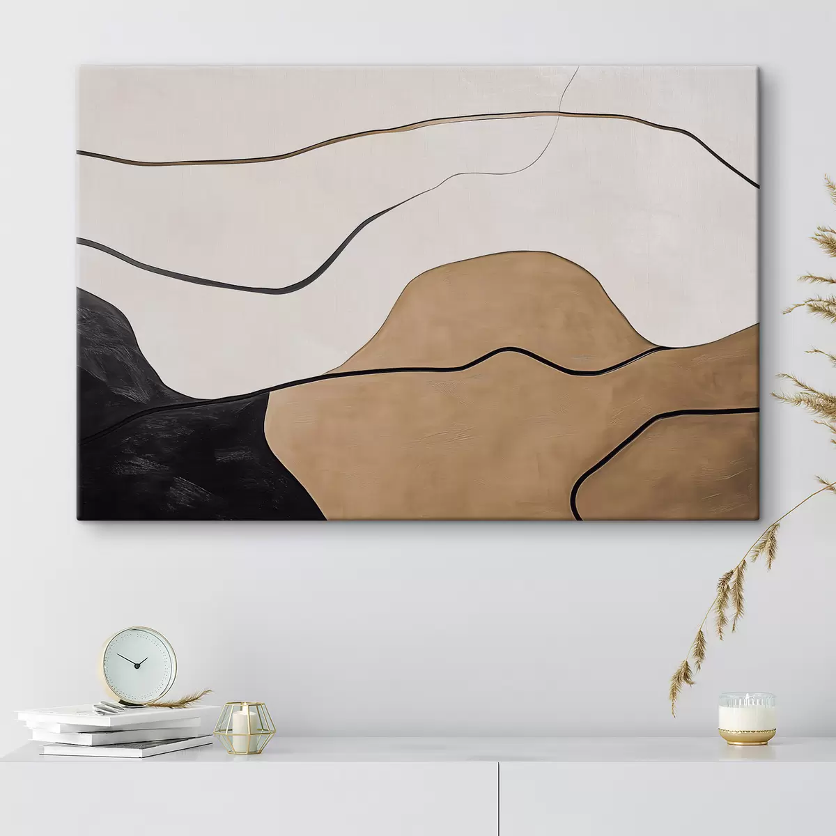 Wandbilder Abstraktion mit Texturimitation s42998