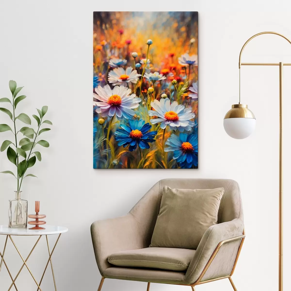 Wandbilder Feld der Gänseblümchen s43869