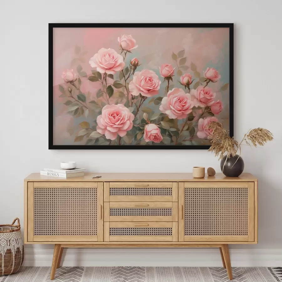 Wandbilder Rosen auf unscharfem Hintergrund f43454