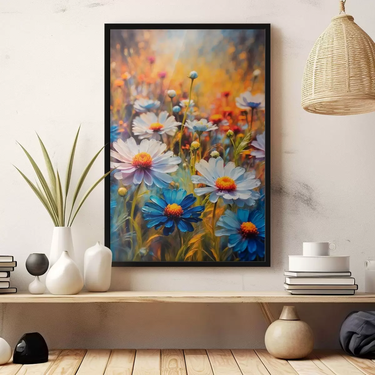 Poster Feld der Gänseblümchen f43869