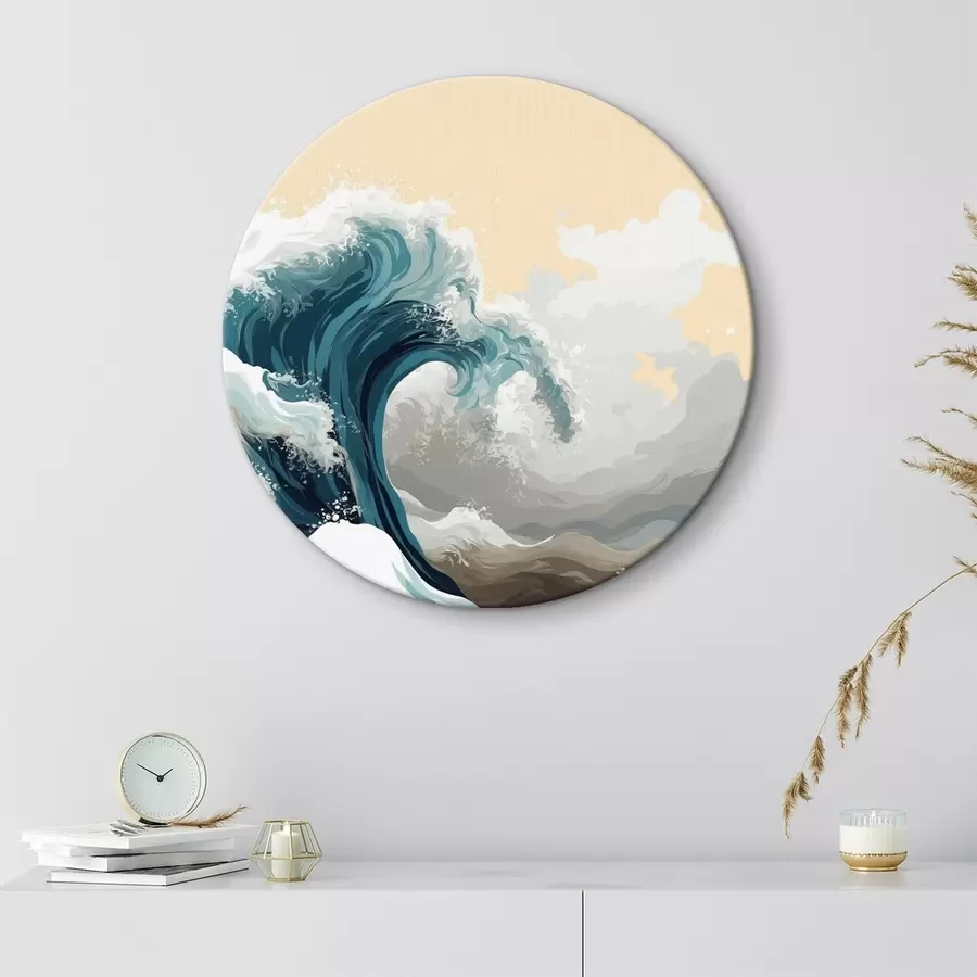 Wandbilder Tsunami im Vektorstil r43455