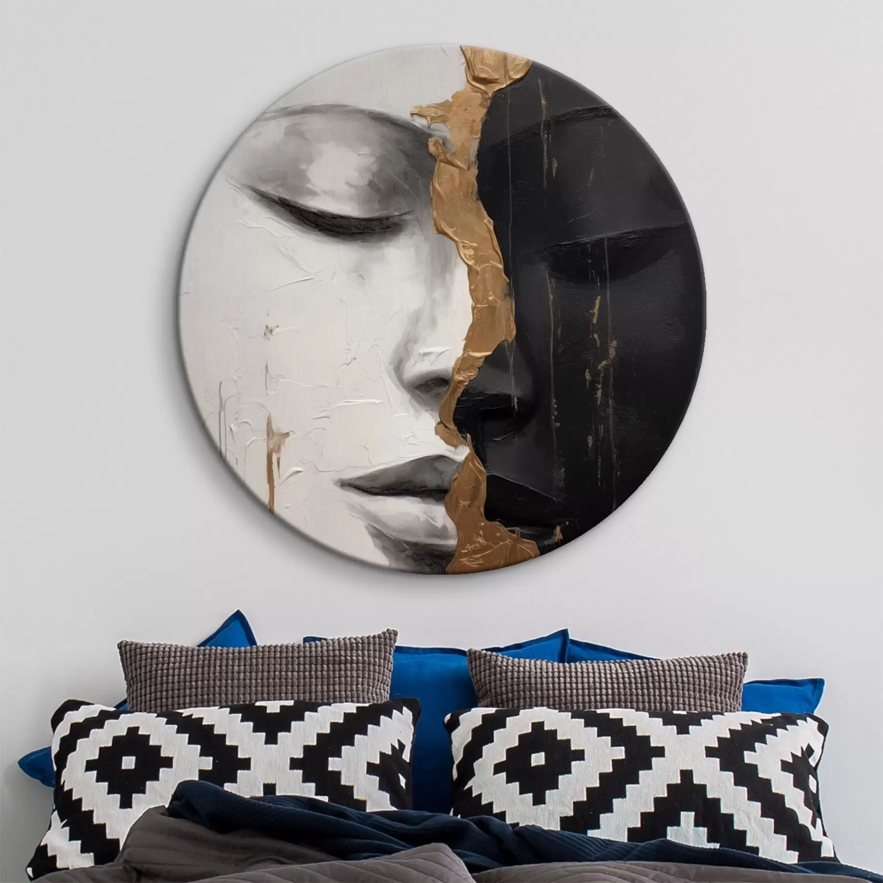 Wandbilder Schwarze und weiße Gesichter r43471