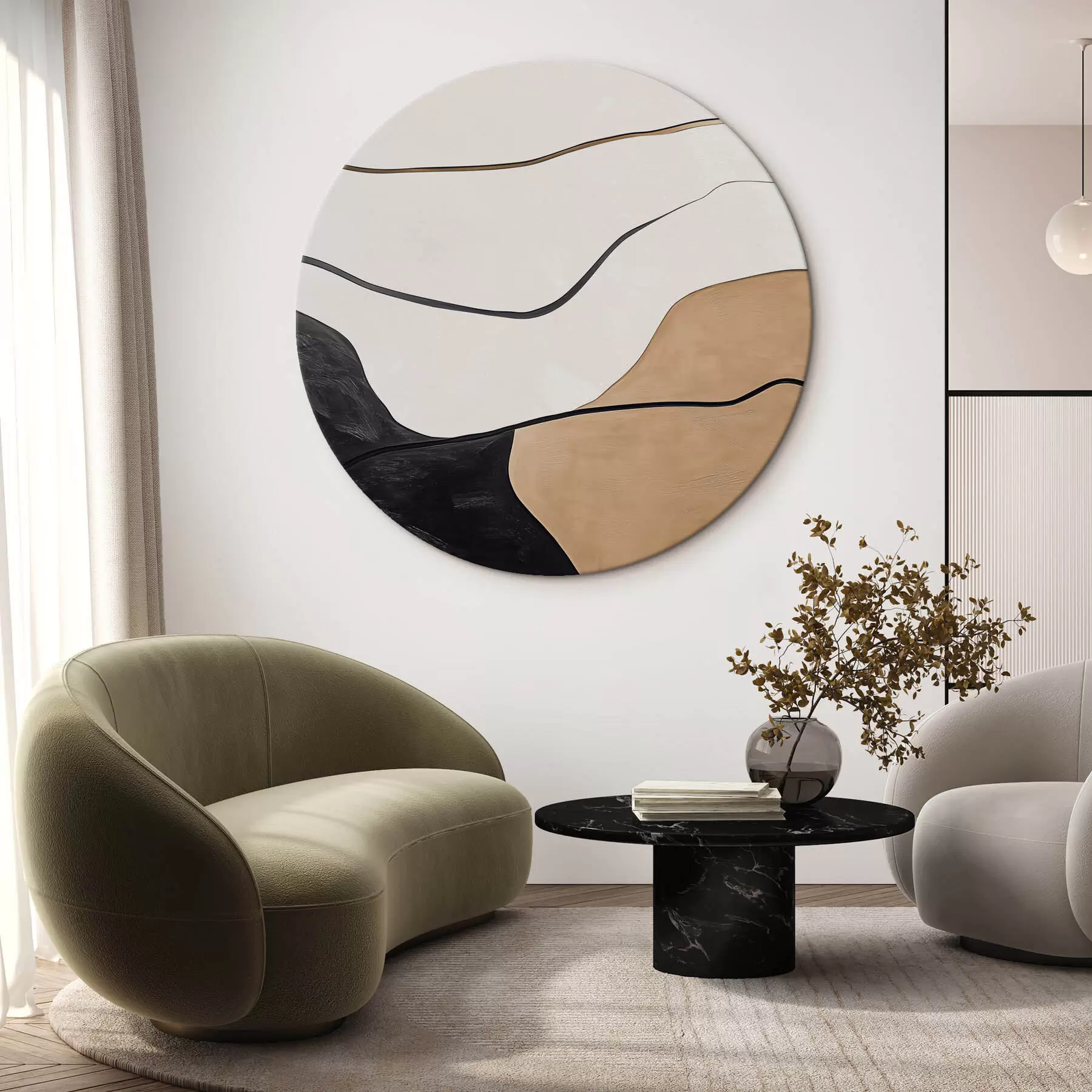 Wandbilder Abstraktion mit Texturimitation r42998