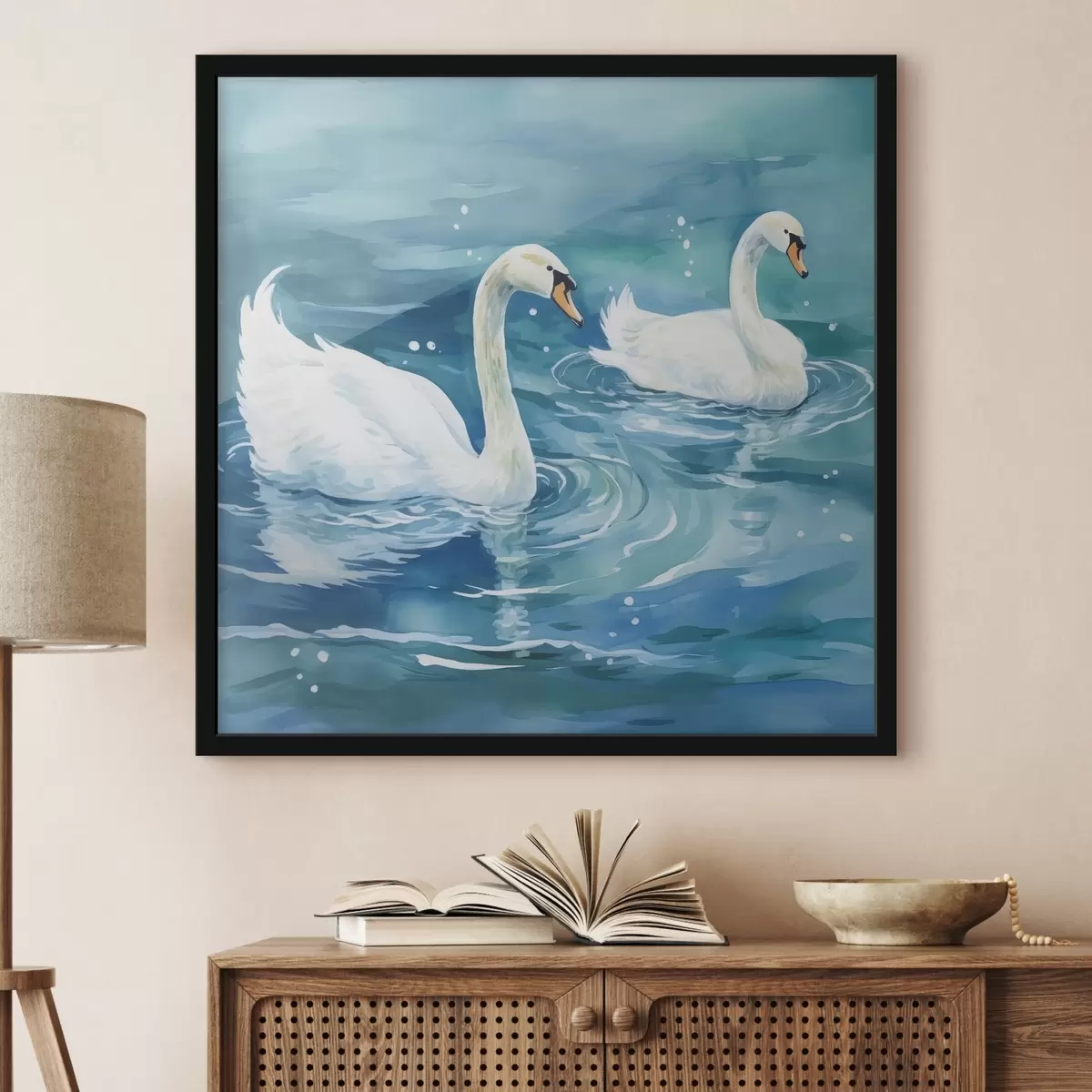 Poster Schwäne f43964