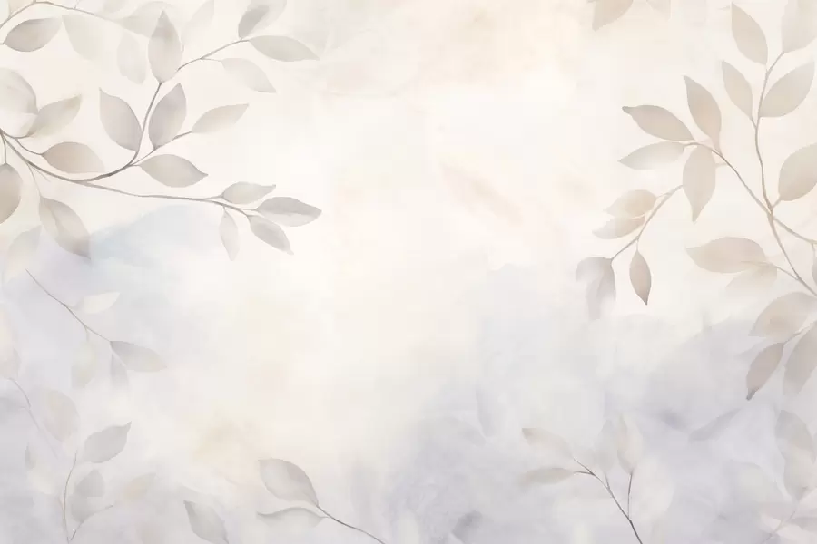 Fototapete Leichte Blätter im Nebel w08990