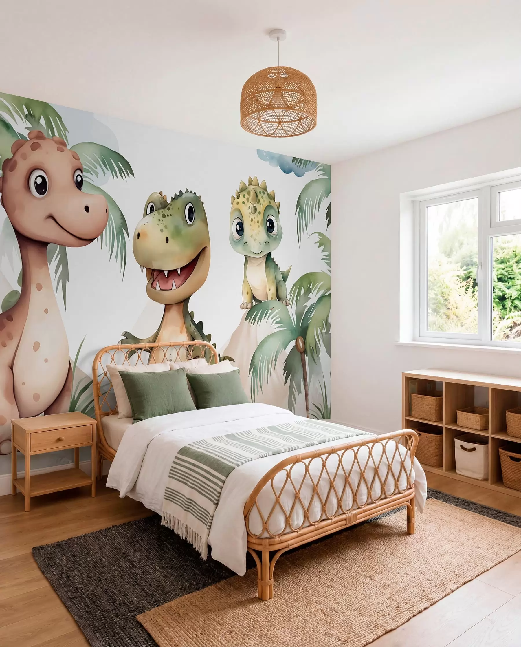Fototapete Drei kleine Dinosaurier w03675