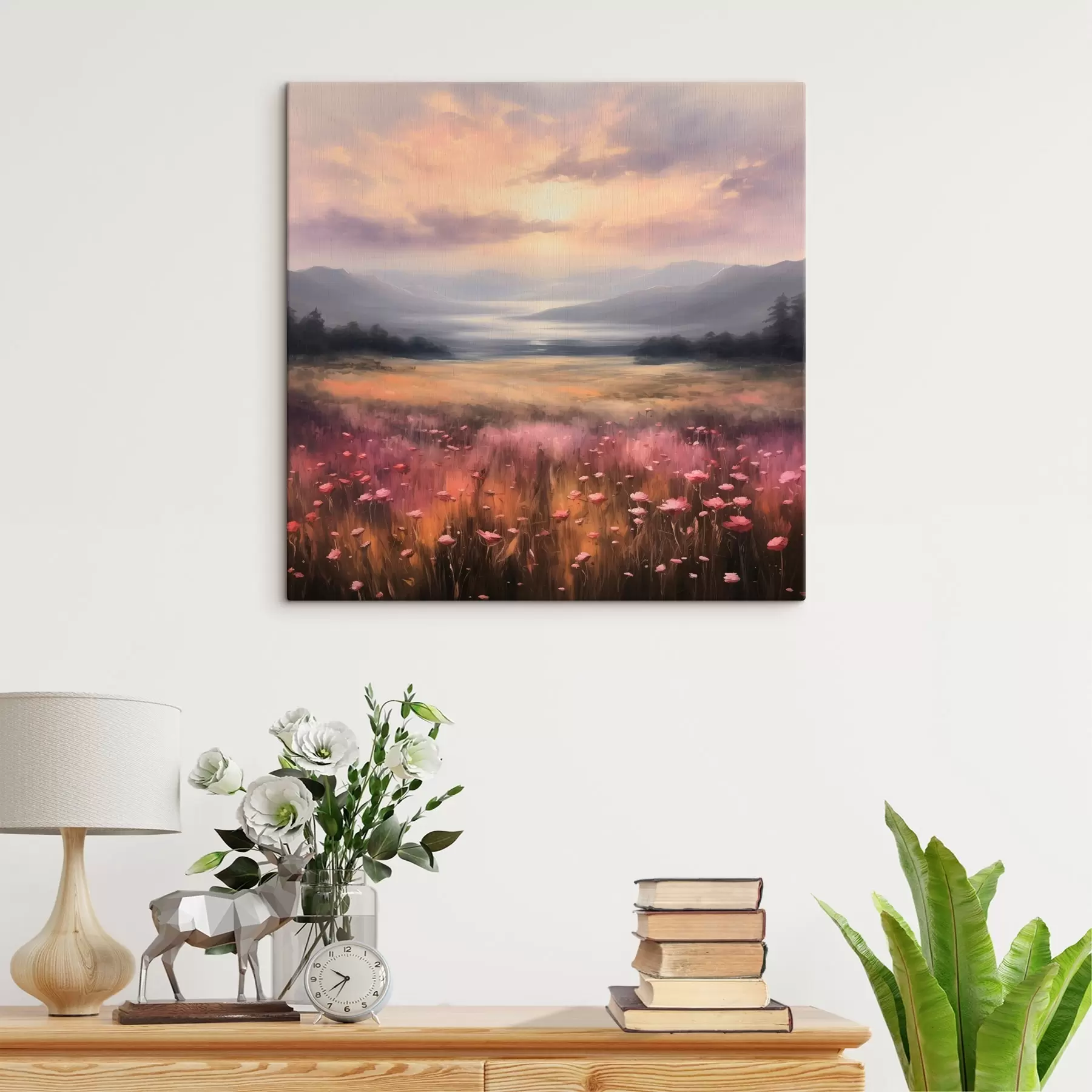 Wandbilder Blumenfeld s43950