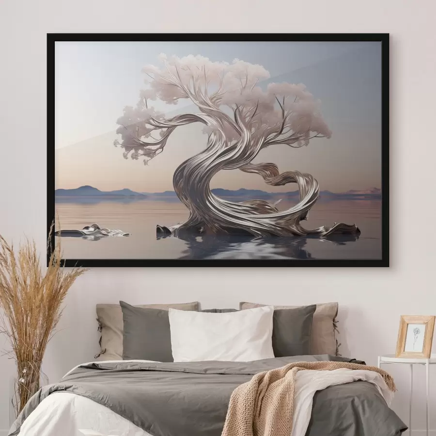 Fototapete Metall-Holz f43945