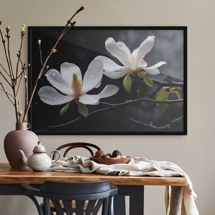 Fototapete Blumen auf Zweigen f43951