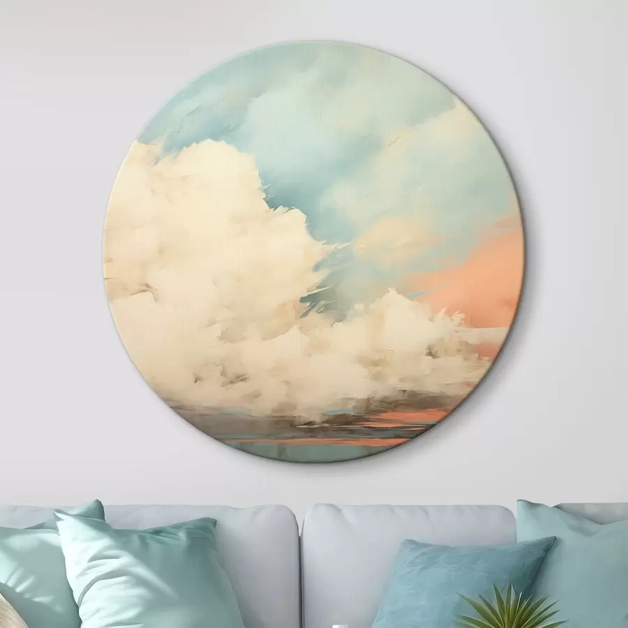 Wandbilder Abstrakte Nebel über dem Meer in Acrylmalerei Stil r43952