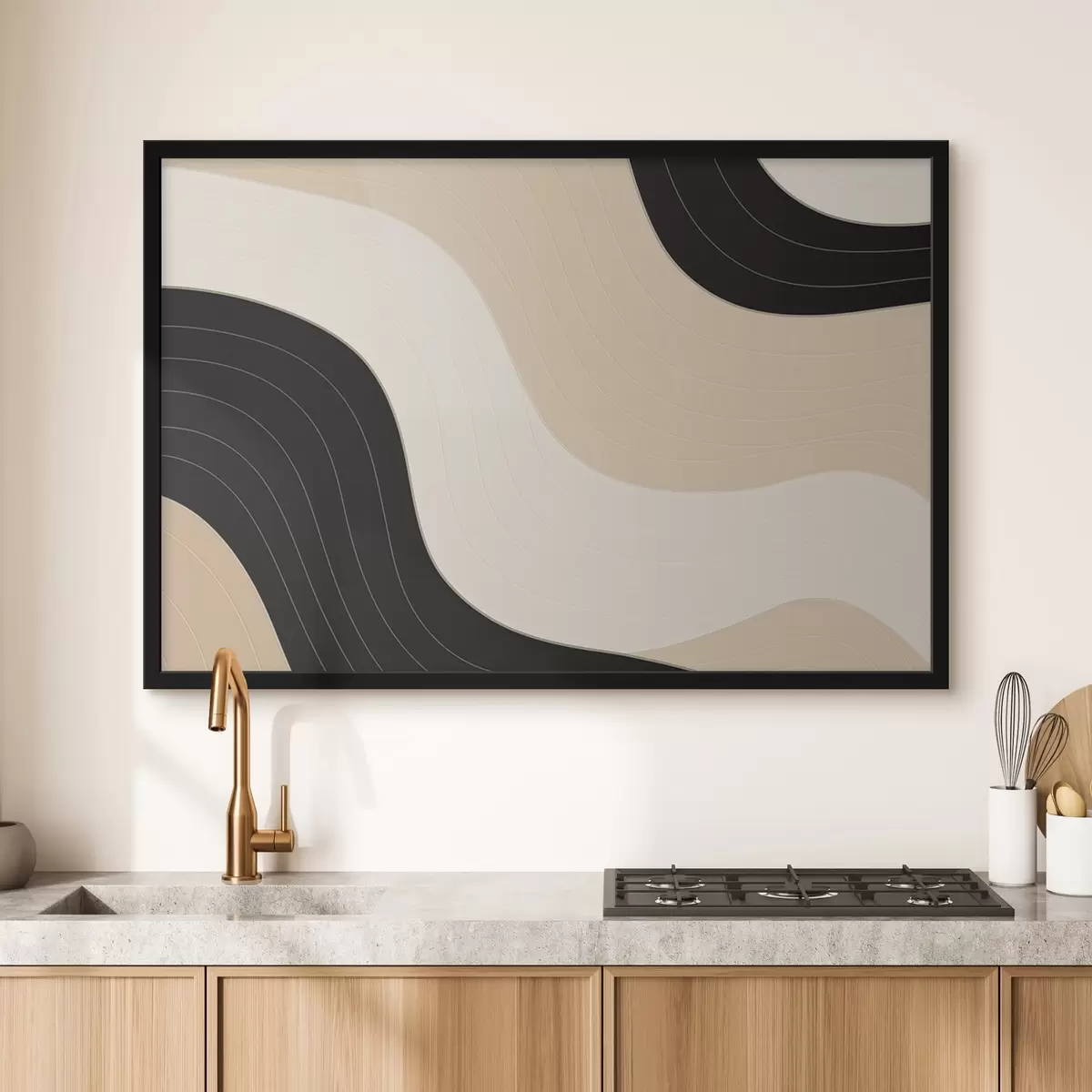 Poster Abstrakte Wellen f43981