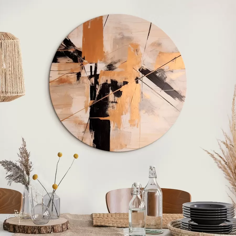 Wandbilder Abstrakte Komposition mit gekreuzten Linien r43987