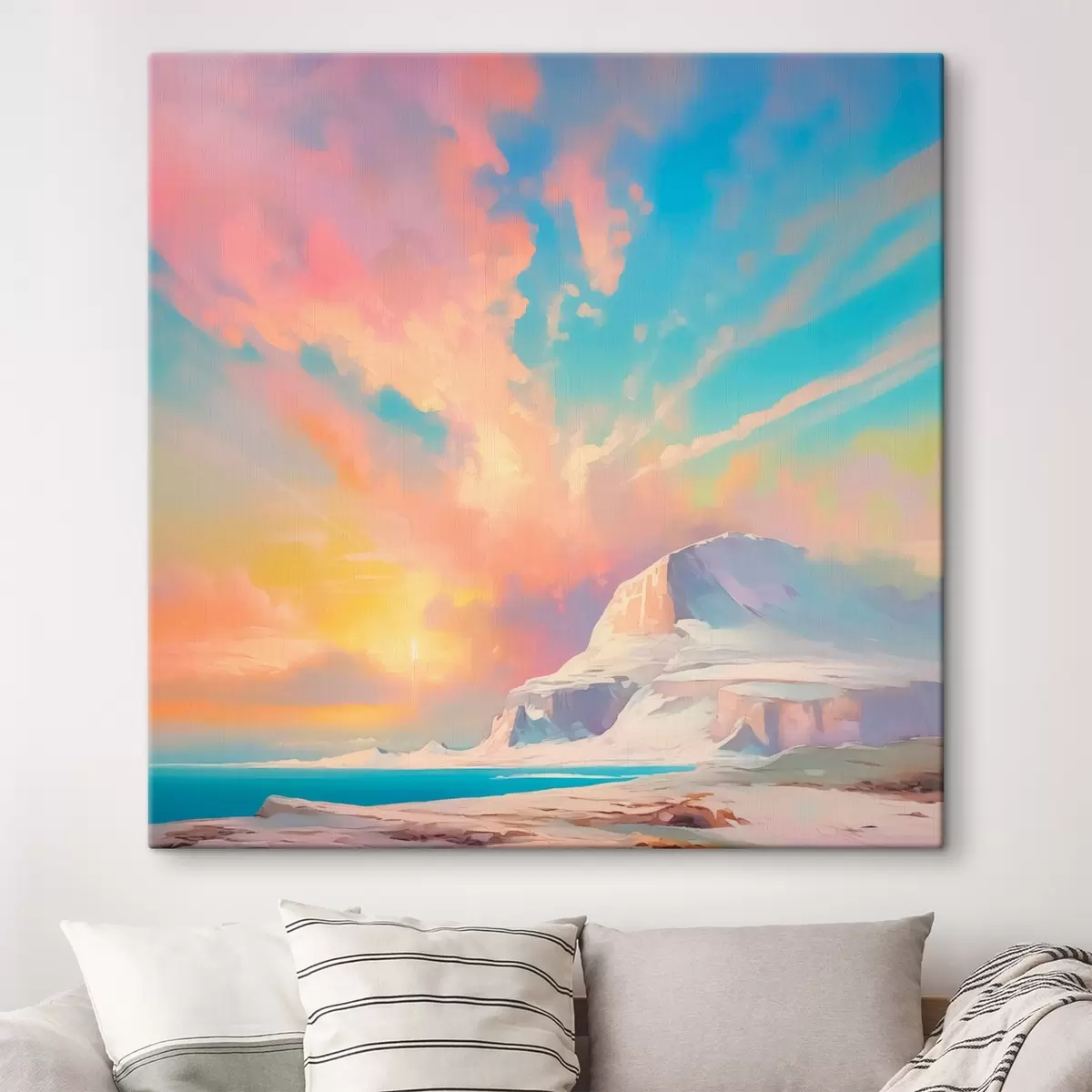 Wandbilder Heller Himmel über dem Berg s44031