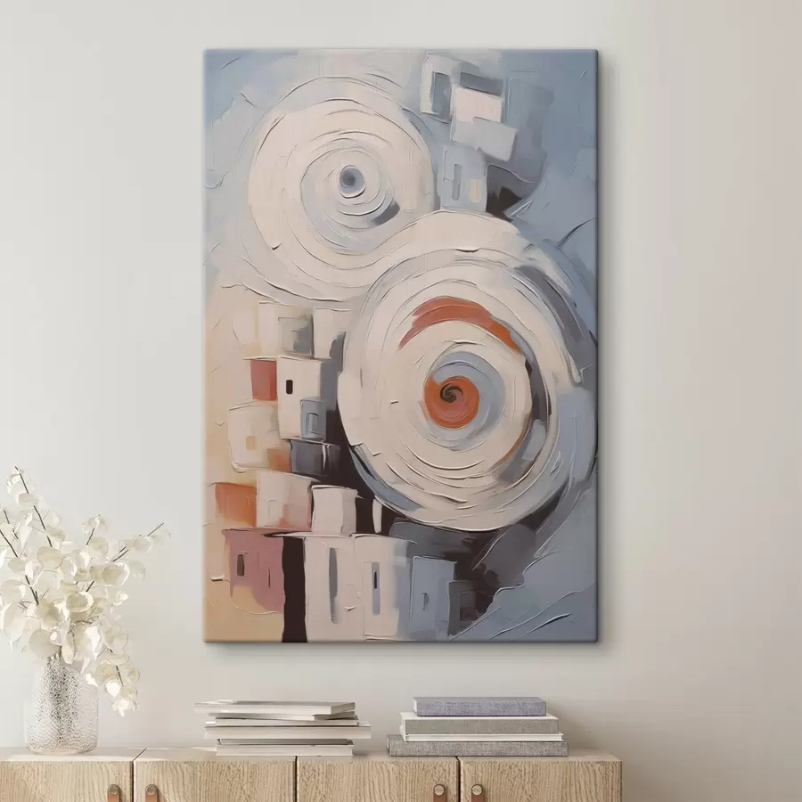 Wandbilder Abstrakte Stadthäuser s44056