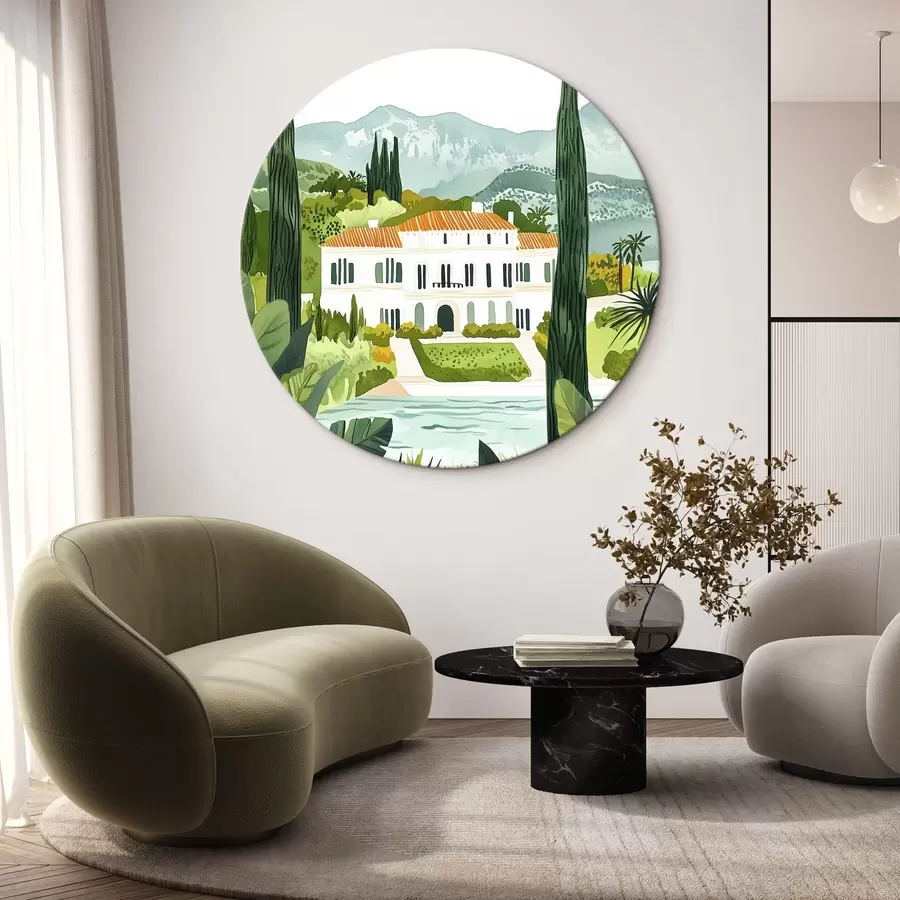 Wandbilder Spanien, Sommerlandschaften, Zitronenbäume, architektonisch, tropisch r44026